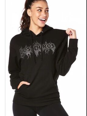 Zumba Los Duros Hoodie with Swarovski Crystals Black Size Xs Men’s / S Women’s